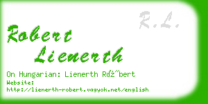 robert lienerth business card